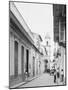 Calle Emperador and Cathedral, Havana, Cuba-null-Mounted Photo