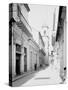 Calle Emperador and Cathedral, Havana, Cuba-null-Stretched Canvas