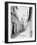 Calle Emperador and Cathedral, Havana, Cuba-null-Framed Photo