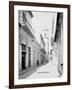 Calle Emperador and Cathedral, Havana, Cuba-null-Framed Photo