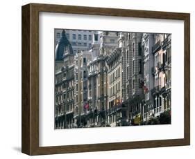 Calle Gran Via, Madrid, Spain, Europe-Marco Cristofori-Framed Photographic Print