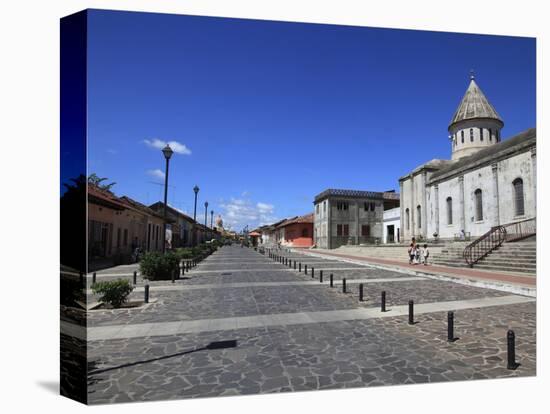 Calle La Calzada, Granada, Nicaragua, Central America-Wendy Connett-Stretched Canvas