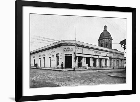 Calle Palmas, Asuncion, Paraguay, 1911-null-Framed Giclee Print