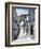 Calle San Sebastian, a Narrow Street in Mountain Village, Mijas, Malaga, Andalucia, Spain-Pearl Bucknall-Framed Photographic Print