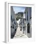 Calle San Sebastian, a Narrow Street in Mountain Village, Mijas, Malaga, Andalucia, Spain-Pearl Bucknall-Framed Photographic Print