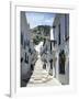 Calle San Sebastian, a Narrow Street in Mountain Village, Mijas, Malaga, Andalucia, Spain-Pearl Bucknall-Framed Photographic Print