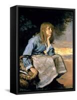 Caller Herrin'-John Everett Millais-Framed Stretched Canvas