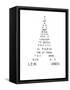 Calligram by French Poet Guillaume Apollinaire, 1918 : Eiffel Tower-null-Framed Stretched Canvas