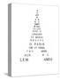 Calligram by French Poet Guillaume Apollinaire, 1918 : Eiffel Tower-null-Stretched Canvas