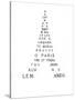 Calligram by French Poet Guillaume Apollinaire, 1918 : Eiffel Tower-null-Stretched Canvas