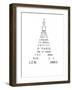 Calligram by French Poet Guillaume Apollinaire, 1918 : Eiffel Tower-null-Framed Photo