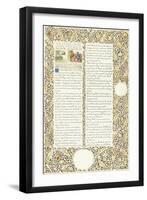 Calligraphic and Illuminated Manuscript, C.1871-1873 (Inks and Paint on Paper)-William Morris-Framed Giclee Print