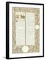 Calligraphic and Illuminated Manuscript, C.1871-1873 (Inks and Paint on Paper)-William Morris-Framed Giclee Print