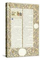 Calligraphic and Illuminated Manuscript, C.1871-1873 (Inks and Paint on Paper)-William Morris-Stretched Canvas