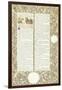 Calligraphic and Illuminated Manuscript, C.1871-1873 (Inks and Paint on Paper)-William Morris-Framed Giclee Print