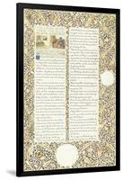 Calligraphic and Illuminated Manuscript, C.1871-1873 (Inks and Paint on Paper)-William Morris-Framed Giclee Print