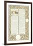 Calligraphic and Illuminated Manuscript, C.1871-1873 (Inks and Paint on Paper)-William Morris-Framed Giclee Print