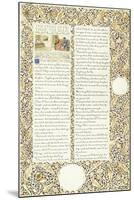 Calligraphic and Illuminated Manuscript, C.1871-1873 (Inks and Paint on Paper)-William Morris-Mounted Giclee Print