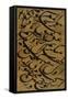 Calligraphic Panel Mashq-Mirza Gholam-reza Esfahani-Framed Stretched Canvas