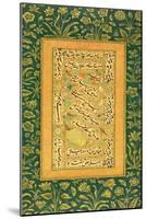 Calligraphy by Mir Ali of Herat, with a Mughal Border, from the Minto Album-null-Mounted Giclee Print
