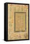 Calligraphy by the Iranian Master Ali Al-Mashhadi-Mughal School-Framed Stretched Canvas