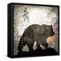 Calling Bear-LightBoxJournal-Framed Stretched Canvas