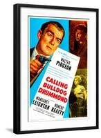 Calling Bulldog Drummond-null-Framed Art Print