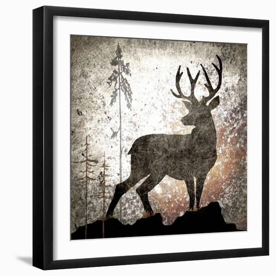 Calling Deer-LightBoxJournal-Framed Giclee Print