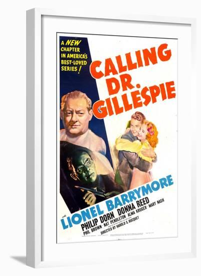 Calling Dr. Gillespie-null-Framed Art Print