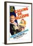 Calling Dr. Gillespie-null-Framed Art Print