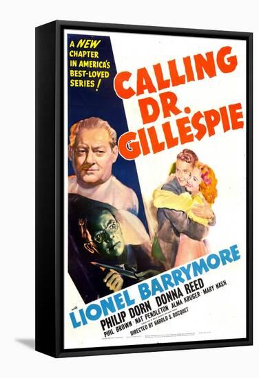 Calling Dr. Gillespie-null-Framed Stretched Canvas