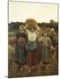 Calling in Gleaners, 1859-Jules Breton-Mounted Giclee Print