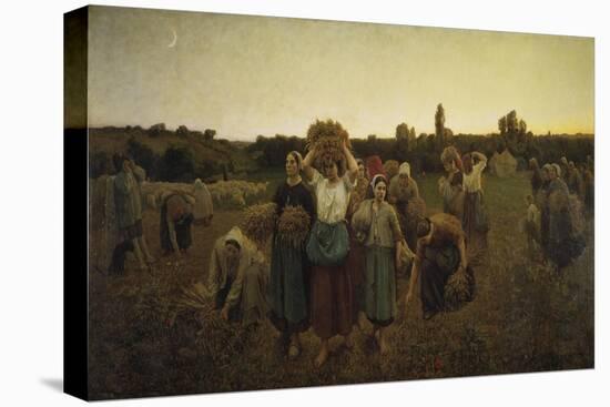 Calling in the Gleaners (Le Rappel Des Glaneuses), 1859-Jules Breton-Stretched Canvas