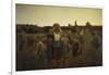 Calling in the Gleaners (Le Rappel Des Glaneuses), 1859-Jules Breton-Framed Giclee Print