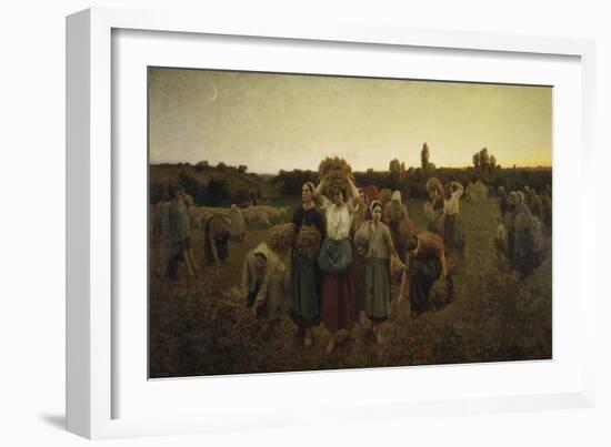 Calling in the Gleaners (Le Rappel Des Glaneuses), 1859-Jules Breton-Framed Giclee Print