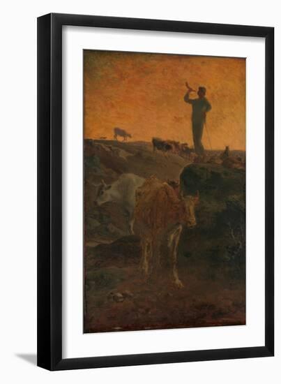 Calling the Cows Home, c.1872-Jean-Francois Millet-Framed Giclee Print