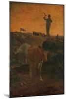 Calling the Cows Home, c.1872-Jean-Francois Millet-Mounted Giclee Print