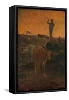 Calling the Cows Home, c.1872-Jean-Francois Millet-Framed Stretched Canvas