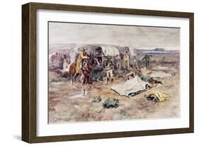 Calling the Horses-Charles Marion Russell-Framed Giclee Print