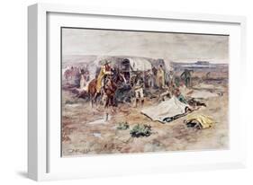 Calling the Horses-Charles Marion Russell-Framed Giclee Print