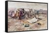 Calling the Horses-Charles Marion Russell-Framed Stretched Canvas