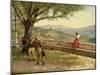 Calling to the Valley (Oil on Canvas)-Henry Herbert La Thangue-Mounted Giclee Print