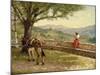 Calling to the Valley (Oil on Canvas)-Henry Herbert La Thangue-Mounted Giclee Print