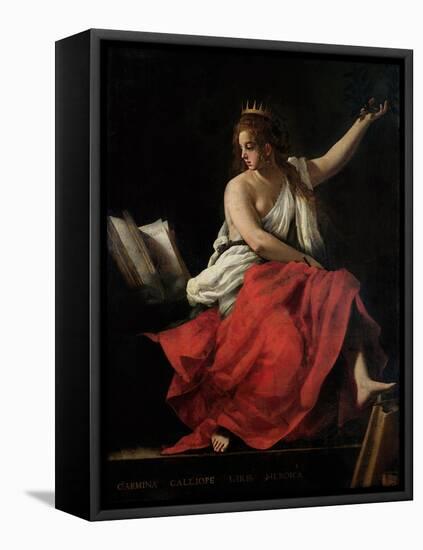 Calliope, Muse of Epic Poetry-Giovanni Baglione-Framed Stretched Canvas