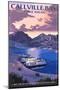 Callville Bay - Lake Mead National Recreation Area-Lantern Press-Mounted Art Print