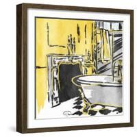 Calm Bathroom Mate-OnRei-Framed Art Print