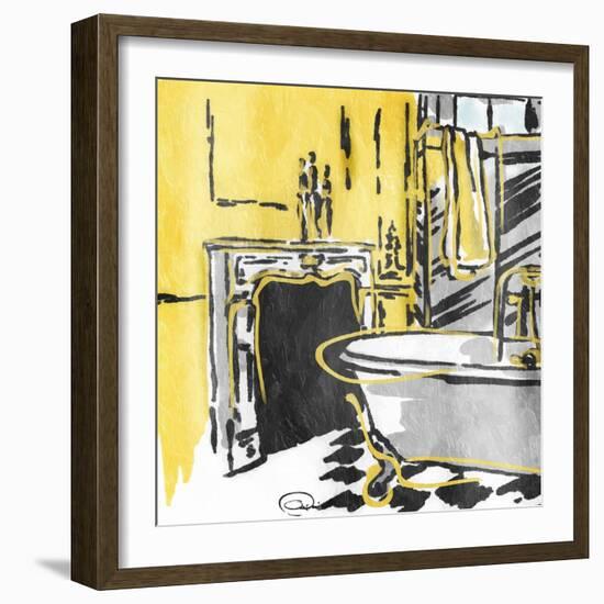 Calm Bathroom Mate-OnRei-Framed Art Print