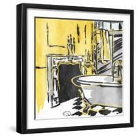 Calm Bathroom Mate-OnRei-Framed Art Print