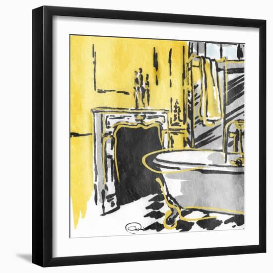 Calm Bathroom Mate-OnRei-Framed Art Print