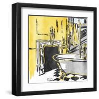 Calm Bathroom Mate-OnRei-Framed Art Print